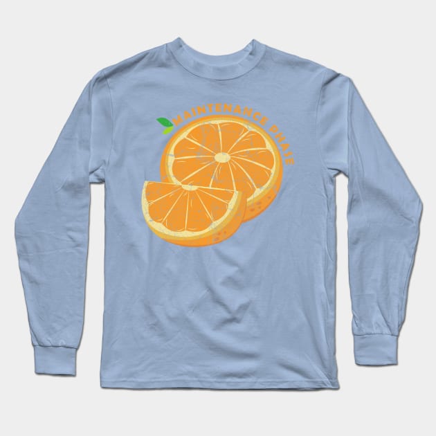 orange maintenance phase fruit Long Sleeve T-Shirt by Basketball-Number